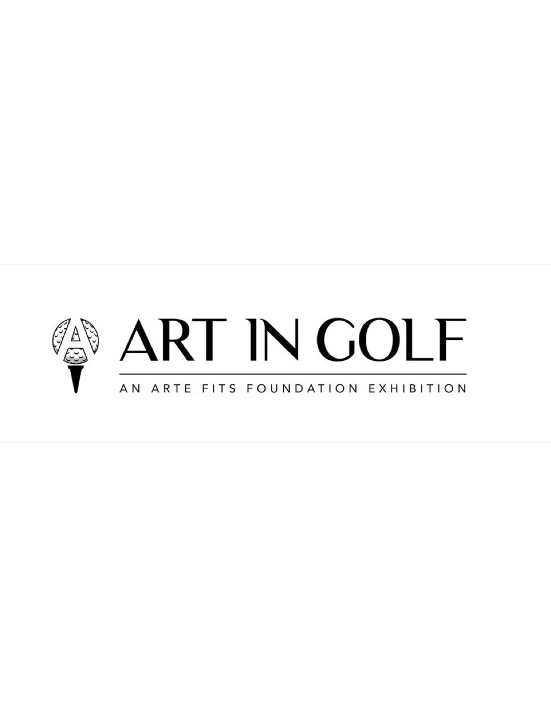 Art In Golf exhibit identity framed poster