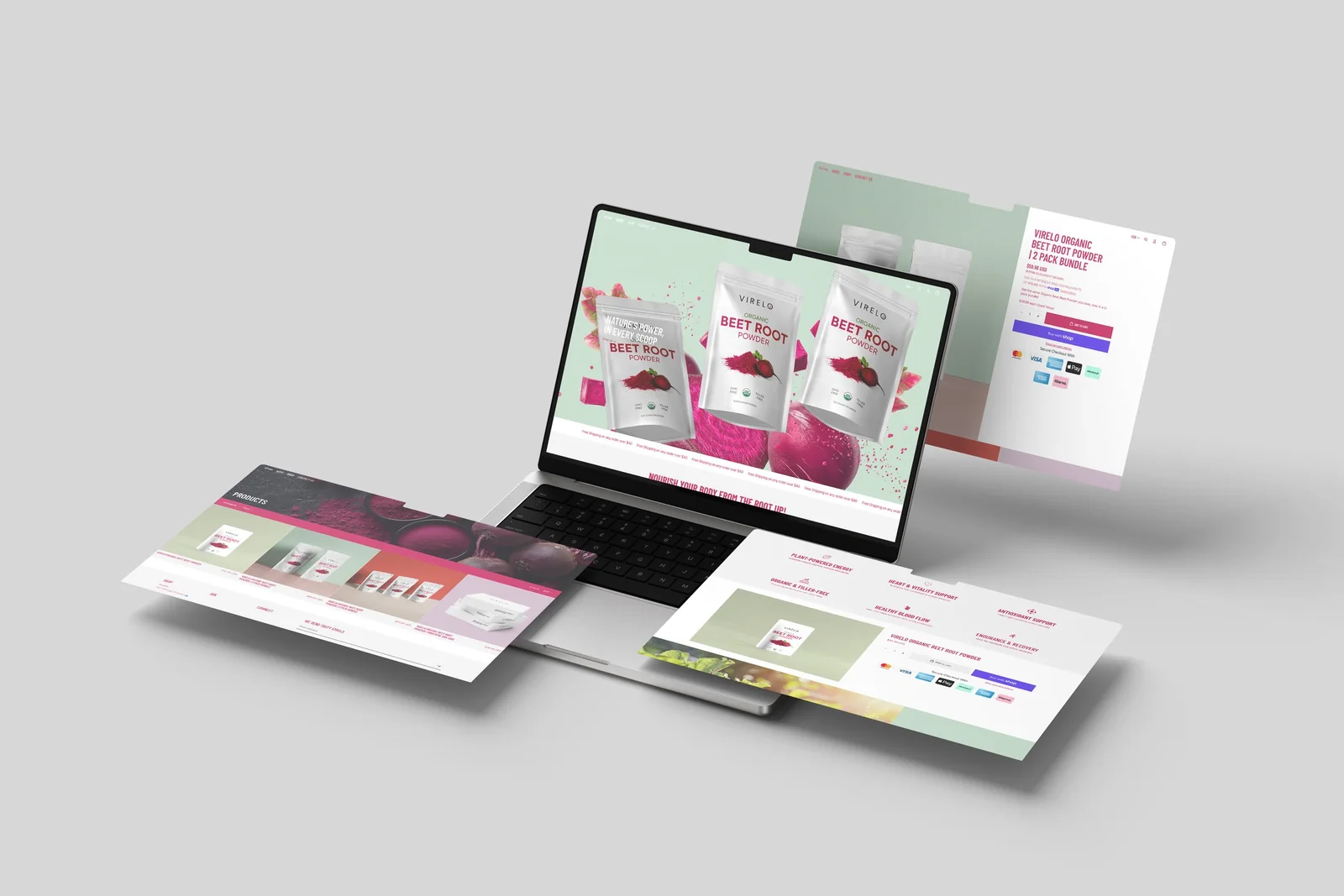 Virelo supplement brand and Shopify store